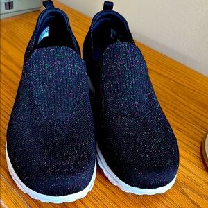 Black Glitter Slip-On Sneakers NWOT